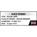 Blocks R.M.S. Titanic 848 pcs.
