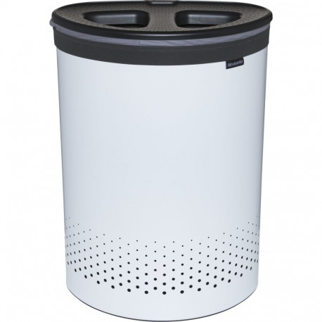 Brabantia pesukorv, 55 l tumehall / valge