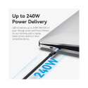 CABLE USB-C BRAIDED/1M GRAY TAVHF VENTION