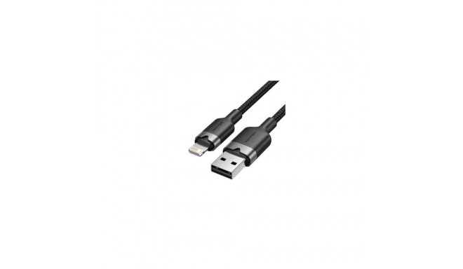 CABLE USB2.0 TO LIGHTNING/1M BLACK LANBF VENTION