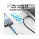 CABLE USB2.0 TO MICRO-B/2M BLACK CTIBH VENTION