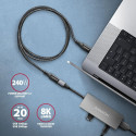 CABLE USB-C EXTENSION 0.5M/BLACK BUCM32-CF05AB AXAGON