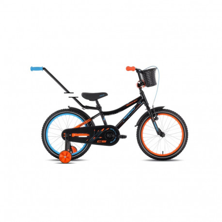 Laste jalgratas TABOU Rocket CS ALU, 20" must-oranž