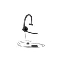 Headset - Logitech H570e UC Version Mono USB-A Headset With Noise-Canceling Technology Black