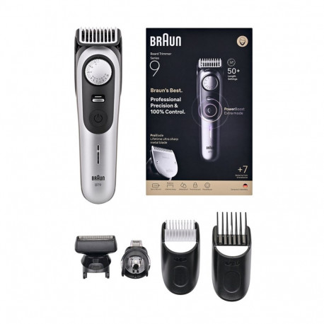 Health & Personal Care - Braun BeardTrimmer 9, 20 Length Settings, 180 Min Runtime, Grey