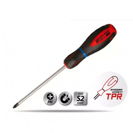 Phillips ristpeakruvikeeraja PH2x100mm, S2-teras, 3-komponendiline käepide