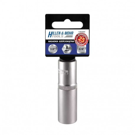 Nasadka długa 6kąt 1/2" 18 mm z przywieszką