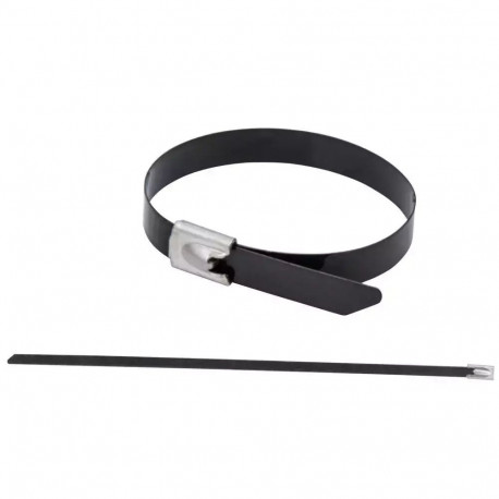 Stalowe opaski zaciskowe powlekane, 4.6x125mm, ss304, 20szt.