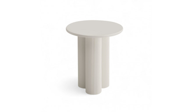 Diivanilaud FLOW ø50 cm, valge