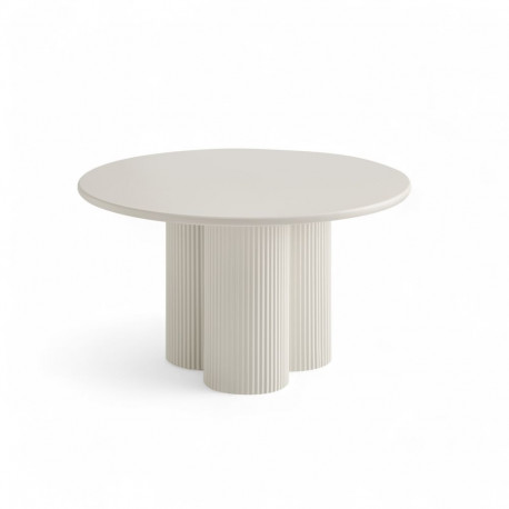Diivanilaud FLOW ø80 cm, valge