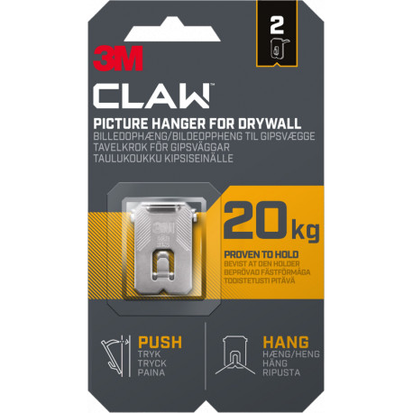 3M hanging hook Claw 20kg 2tk