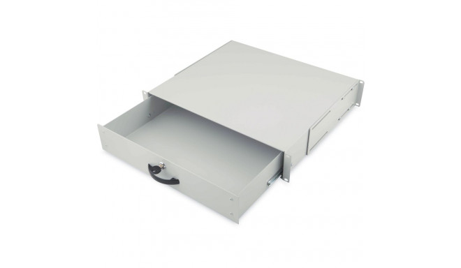 Digitus document tray 2 U (gray, lockable)