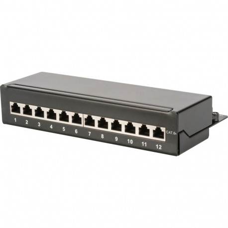 Patchpaneel DN-91612SD-EA lauale paigaldatav Cat.6a, must