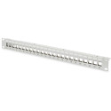 Digitus modular patch panel, 24-port, equipped with 24x DN-93615 (gray, 1 U, rack mount, shielded)