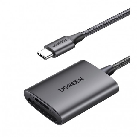 Ugreen CM401 USB C 5Gb/s SD/TF Card Reader - Gray