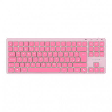 CANYON Keyboard OnType 10 Low Profile EN Wired Pink