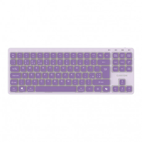 CANYON Keyboard OnType 10 Low Profile EN Wired Violet