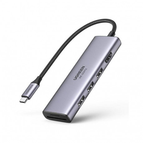 Ugreen Ugreen multi-functional HUB USB Type C - 3x USB 3.2 Gen 1 / HDMI 4K 60Hz / SD and TF card rea