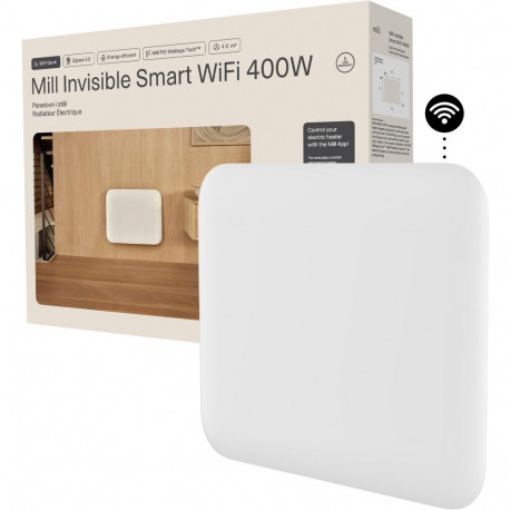 Mill Invisible Smart WiFi Heater  PA400WIFI4  Panel Heater  400 W  Suitable for rooms up to 4-6 m  W