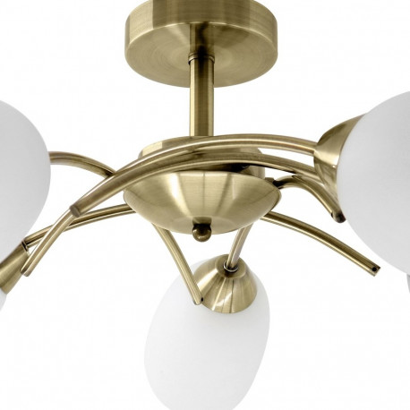 Classic ceiling chandelier pendant lamp Activejet NIKITA Patina 5xE27 for living room