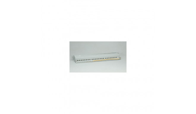 VALUE Kat.6a 19"-Patchpanel, 24 P, geschirmt, grau