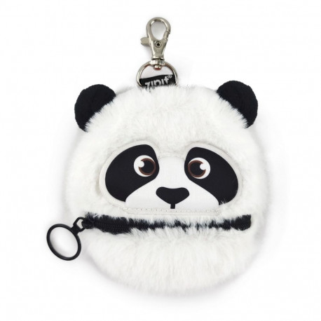 Võtmehoidja-rahakott ZIPIT, Mini Plush Key, panda