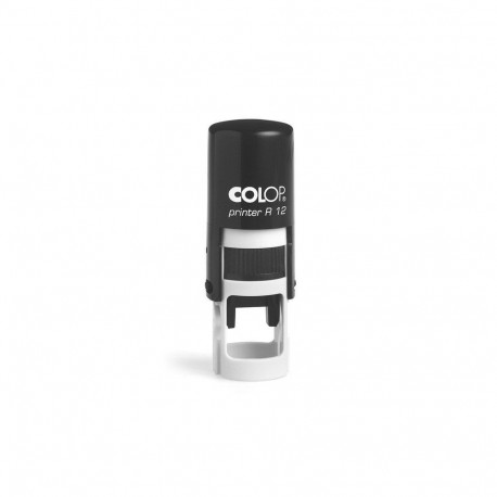 Tempel Colop Printer R12, must korpus, sinine padi