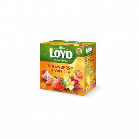 Tee LOYD maasika- ja vaniljemaitseline 20 x 2 g