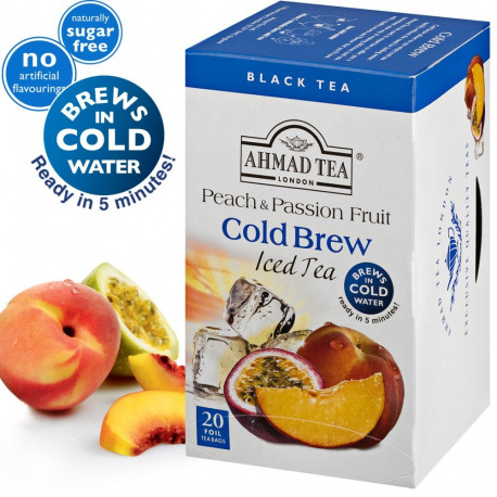 Tee AHMAD Peach & Passion Fruit Gold Brew Iced tea, must tee, 20 tk