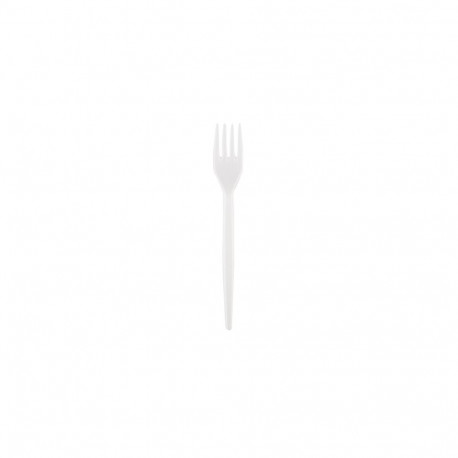 Kahvlid SUPERIOR, plastik, valge, korduvkasutatav, 17cm, 50 tk