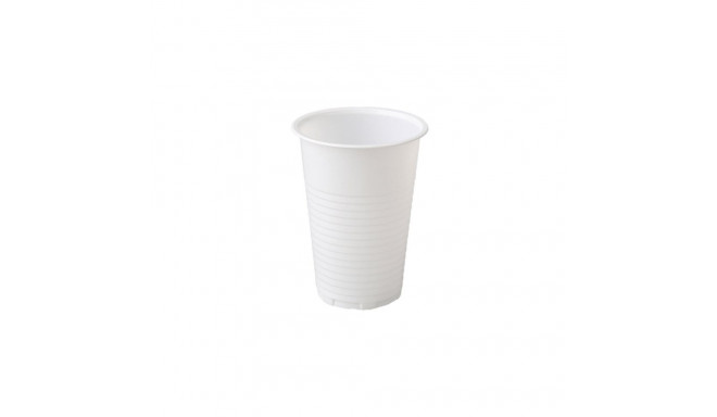 Joogitops 200ml, valge, plast, 100tk