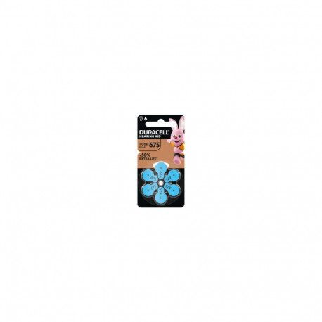 Patareid kuuldeaparaadile DURACELL 675 PR44, 6 tk