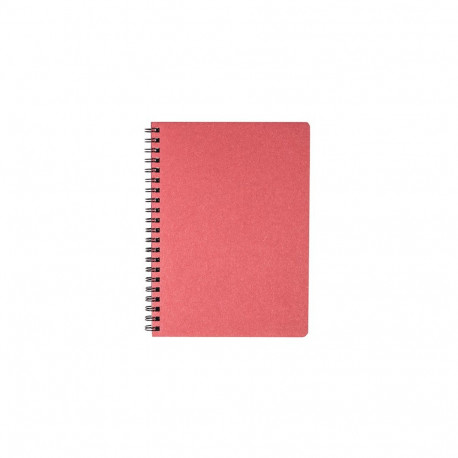 Spiraalköitega kaustik TIMER A5, 224 lehte, punane, ruuduline