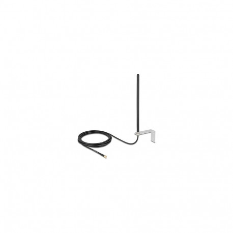 "Delock 5G LTE Antenne SMA Stecker 3 - 5 dBi omnidirektional starr mit Anschlusskabel RG-58, 3 m Wan