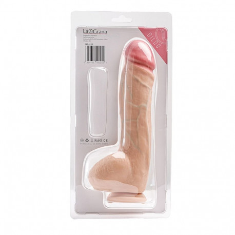 Simple Pleasure dildo painduva sisuga kübernahast 25,5cm, ihuvärvi