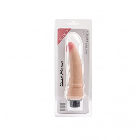 Simple Pleasure wibrator z regulacją prędkości cyberskóra kolor cielisty 18 cm