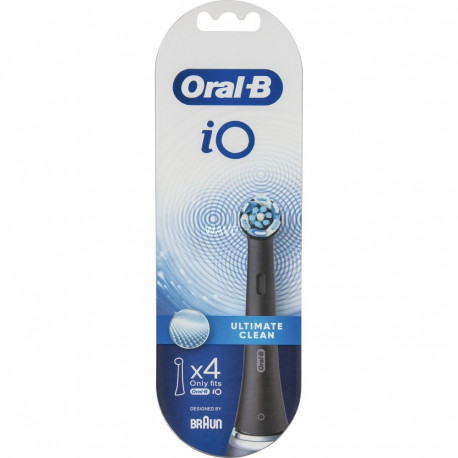Oral-B iO Ultimative Reinigung 4er (schwarz, Überlegene Plaque-Entfernung)