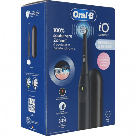 Oral-B iO Series 2 mit Reiseetui , Elektrische Zahnbürste (schwarz)