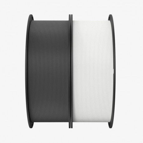 Ender PLA filamentide säästupakk 2kg 1,75mm 2 rullil, valge/hall