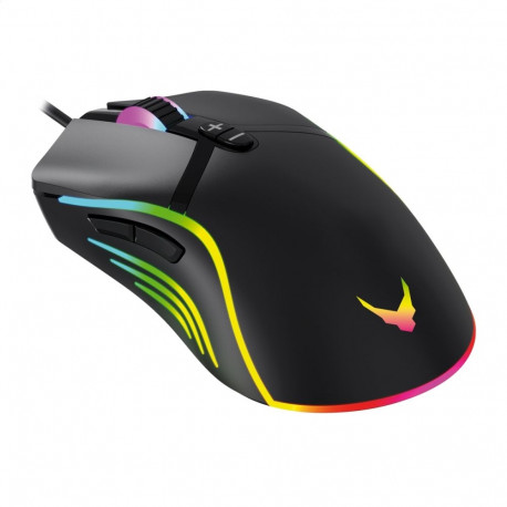 VGMB03 VARR GAMING MOUSE VGM-B03 1000- 1600-3200 - 6400 DPI RGB BLACK
