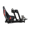 Next Level Racing simulaatori kokpit GTElite Lite Wheel Plate Edition alumiiniumist, must