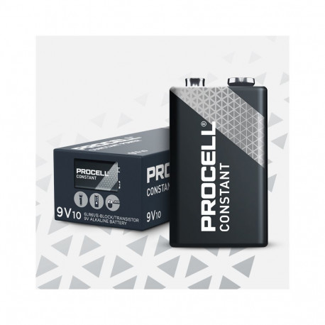Alkaline Battery 6F22 (1604, 1222) 9V PROCELL Constant Duracell