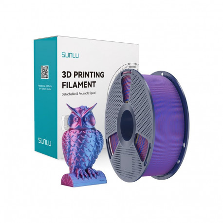 Sunlu PLA+ Silk Dual Color Filament (Red and Blue)