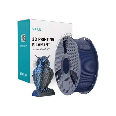 Sunlu PLA+ Silk Dual Color Filament (Black and Blue)
