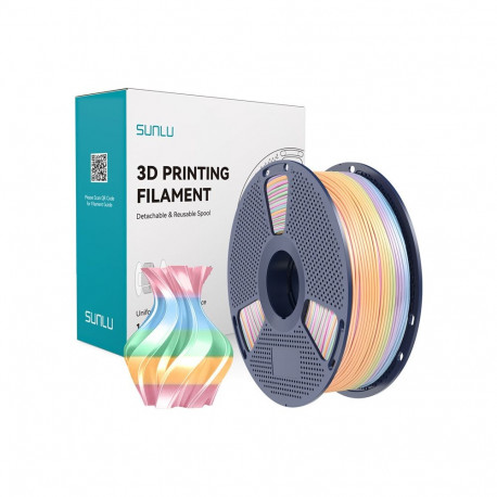 Sunlu PLA+ Silk Filament (Rainbow) 04