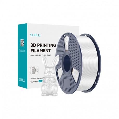 Sunlu PLA+ Silk Filament (White)
