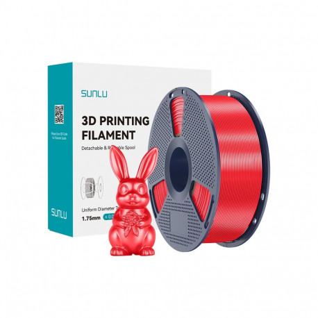 Sunlu PLA+ Silk Filament (Red)