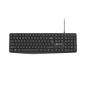 KEYBOARD NATEC NAUTILUS US LAYOUT BLACK SLIM