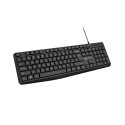 KEYBOARD NATEC NAUTILUS US LAYOUT BLACK SLIM