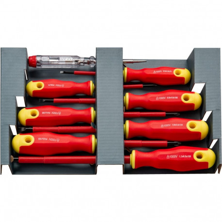 Goobay Tools Insulated Screwdriver Set, 8 Pcs.